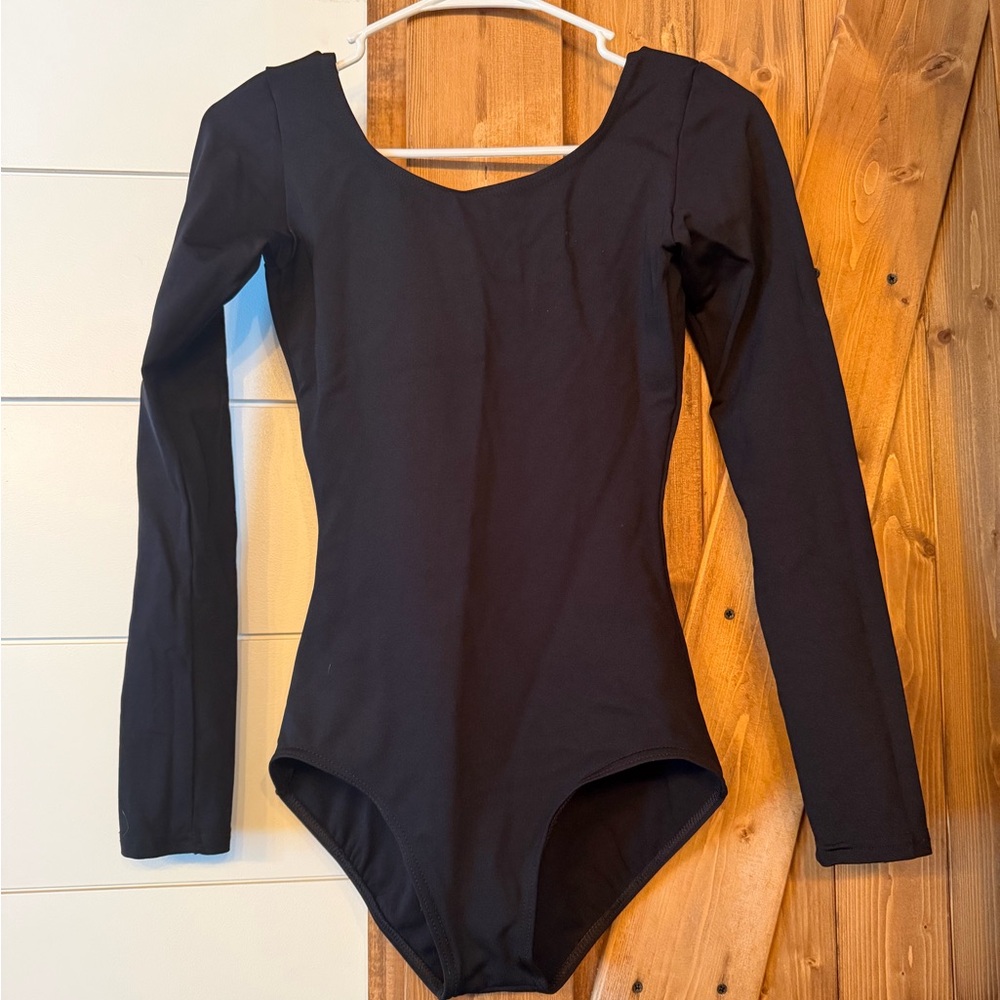Capezio Black Long Sleeve Leotard